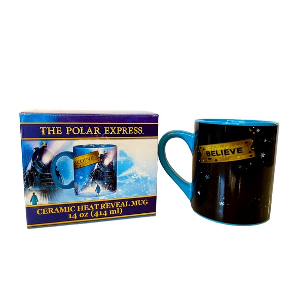 The Polar Express Mug Ceramic Heat Reveal 14 Oz New - Picture 1 of 11